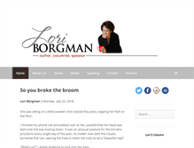 Tablet Screenshot of loriborgman.com